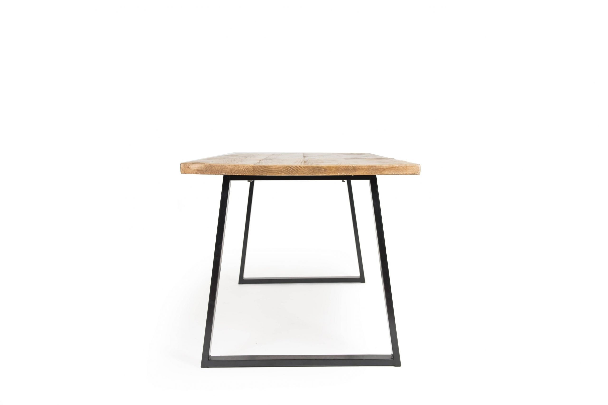 Industrial Pine AFrame Dining Table Grain & Frame