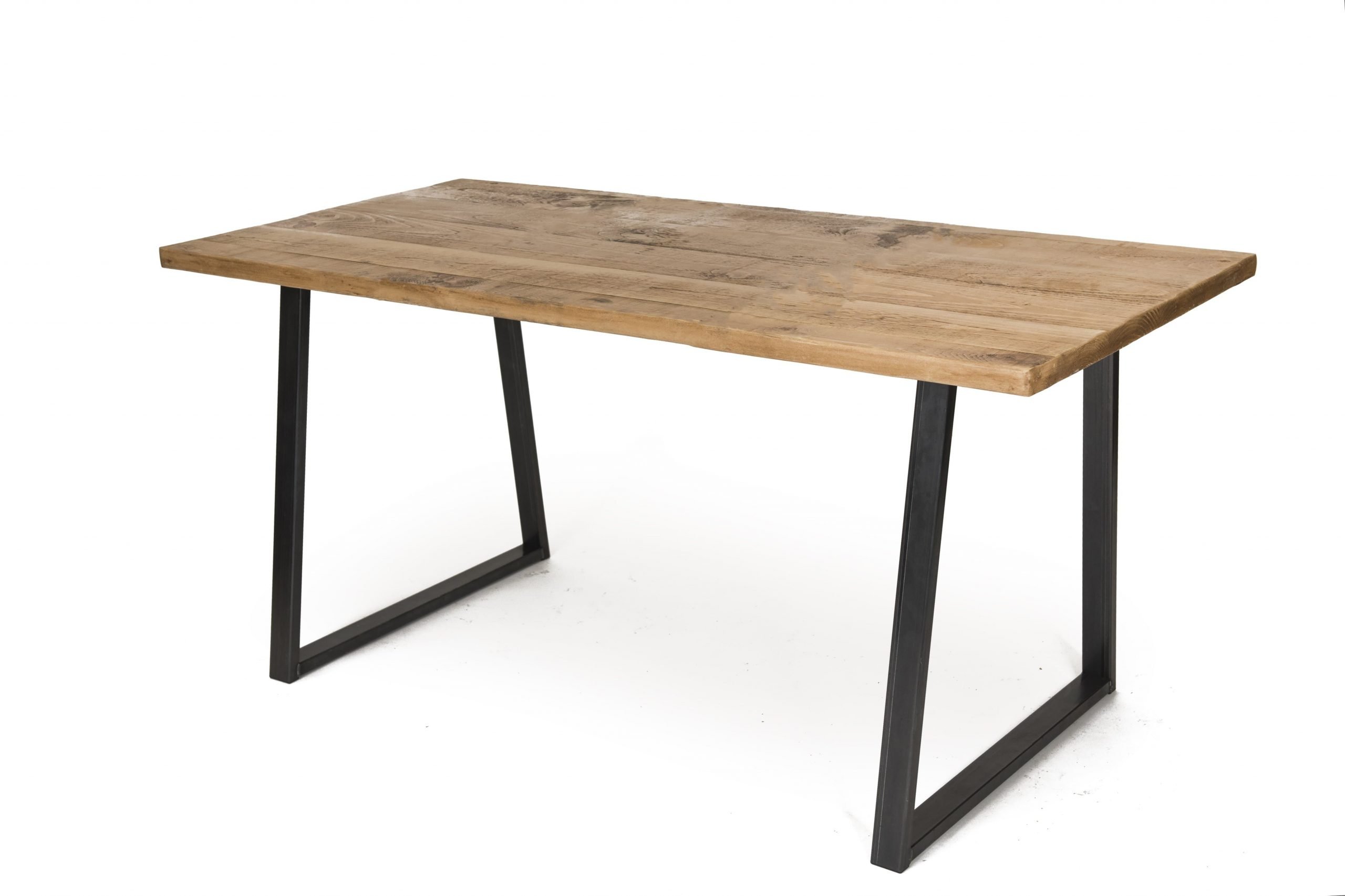 Industrial Pine AFrame Dining Table Grain & Frame