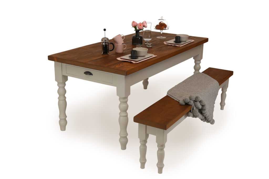 Farmhouse Dining Table Painted Spindle Legs Grain Frame Farmhouse Dining Table Painted Spindle, Images Of Painted Farmhouse Tables
