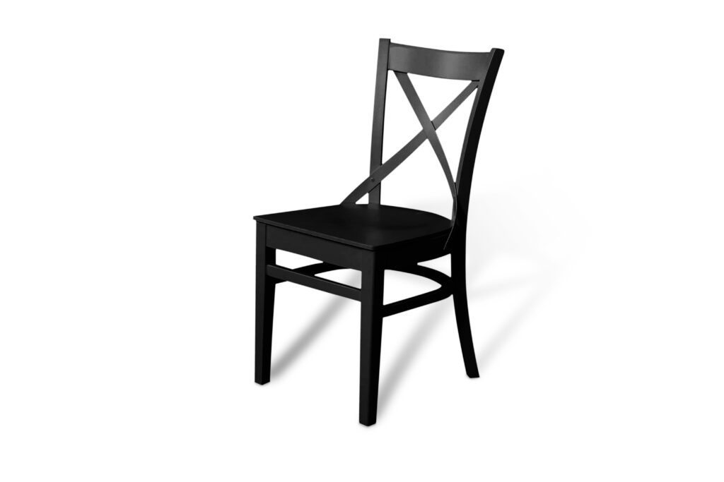 Black Cross Back Dining Chair Grain & Frame