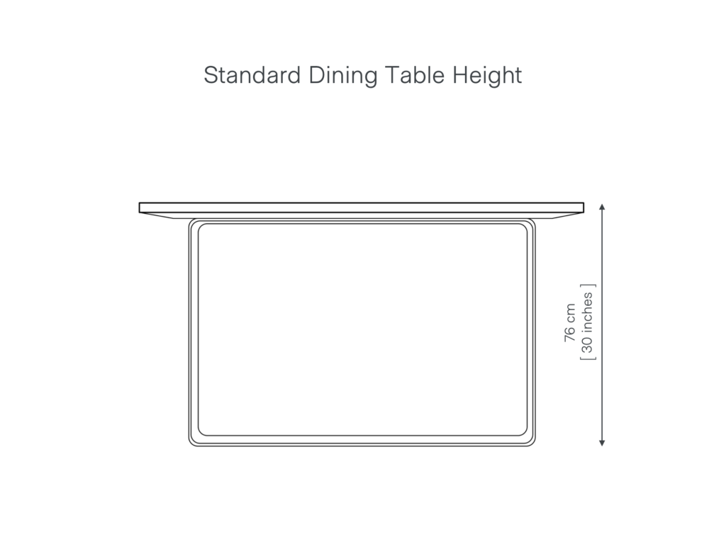 kitchen gas table height