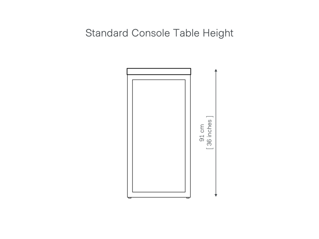 Standard Console Table Height UK Guide Grain and Frame