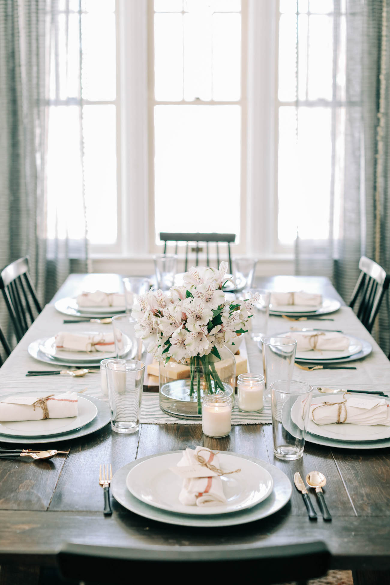 Formal Lunch Occasion Dining Table Set Up