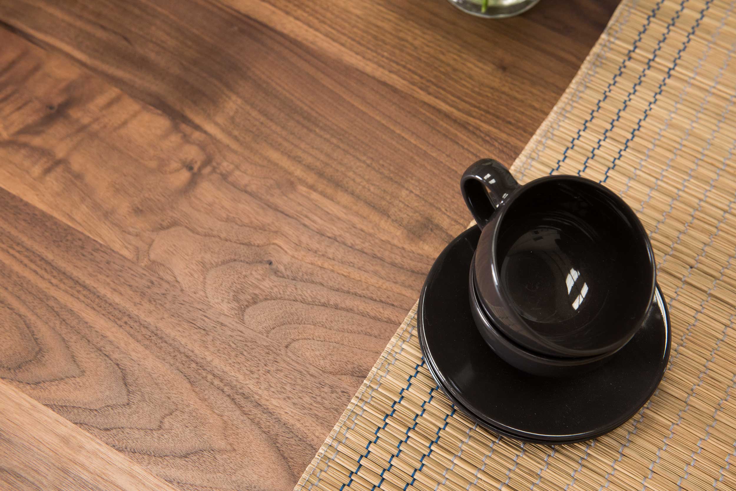 American Walnut Dining Table Close Up