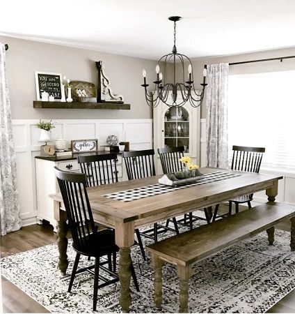 Grain_and_Frame_Are-Farmhouse-Tables-In-Style_17_You Can Use Any Seating You Want With A Farmhouse Table