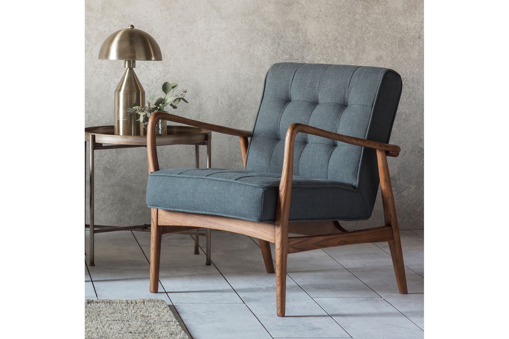 Grain and Frame Harley Dark Grey Armchair 2