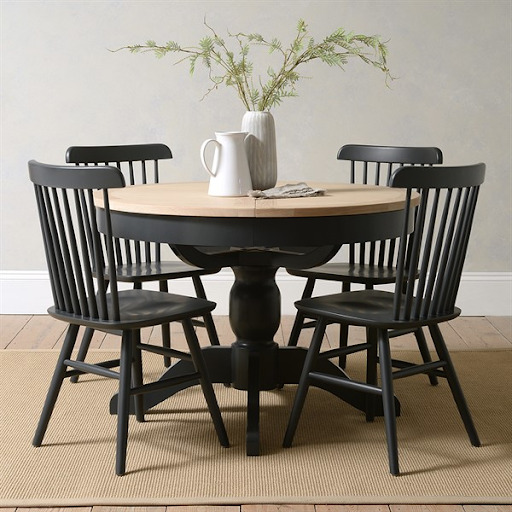The Cotswold Company Chester Charcoal Round Dining Table
