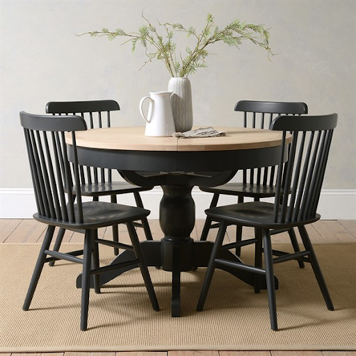 The Cotswold Company Chester Charcoal Round Dining Table