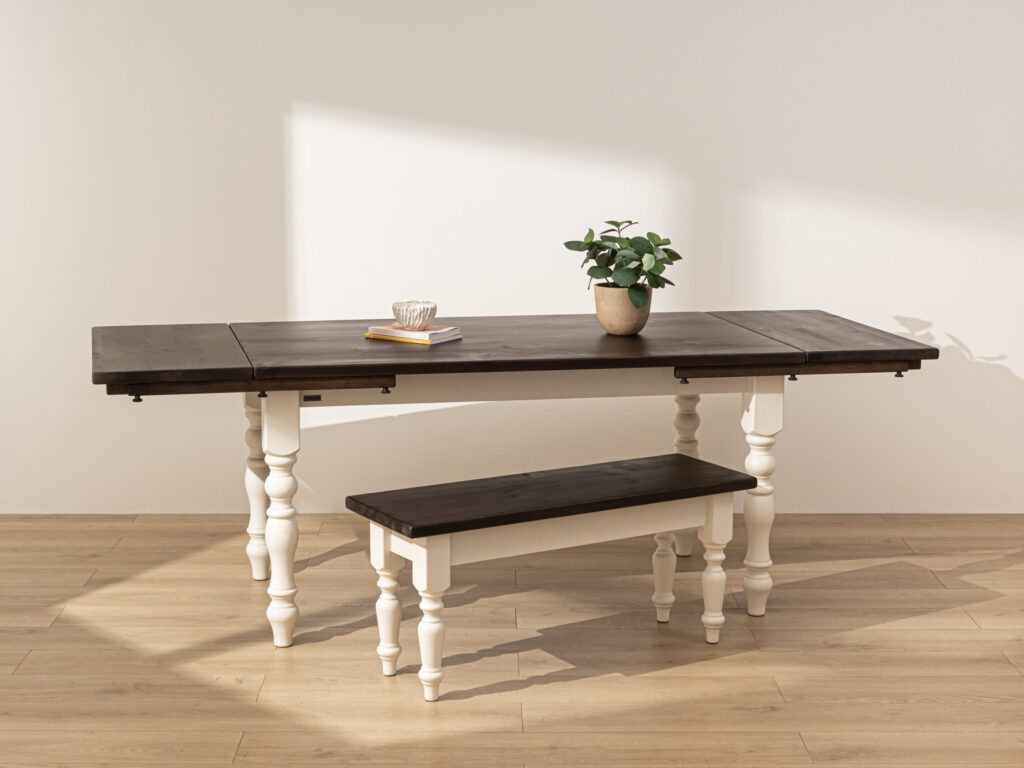 Grain and Frame Dark Farmhouse Dining Table 5