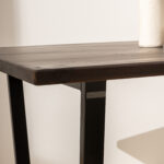 Grain and Frame Dark Industrial Dining Table 2