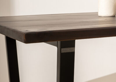 Grain and Frame Dark Industrial Dining Table 2