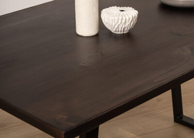 Grain and Frame Dark Industrial Dining Table 3