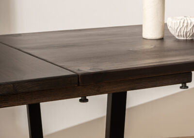 Grain and Frame Dark Industrial Dining Table 6