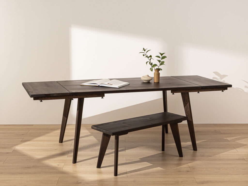 Grain and Frame Dark Scandinavian Dining Table 0