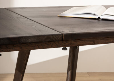 Grain and Frame Dark Scandinavian Dining Table 1