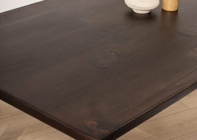 Grain and Frame Dark Scandinavian Dining Table 5