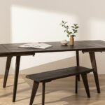 Grain and Frame Dark Scandinavian Dining Table Extendable 4 5