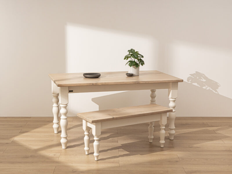 Grain and Frame - Light Farmhouse Dining Table 1