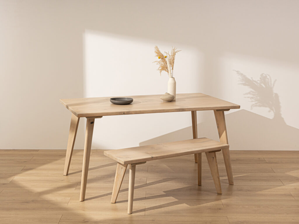 Grain and Frame Light Scandinavian Dining Table 1