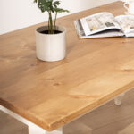 Grain and Frame Natural Farmhouse Dining Table 2