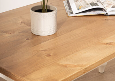 Grain and Frame Natural Farmhouse Dining Table 2