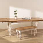 Grain and Frame Natural Farmhouse Dining Table 5