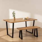 Grain and Frame Natural Industrial Dining Table 0