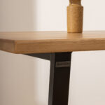 Grain and Frame Natural Industrial Dining Table 1