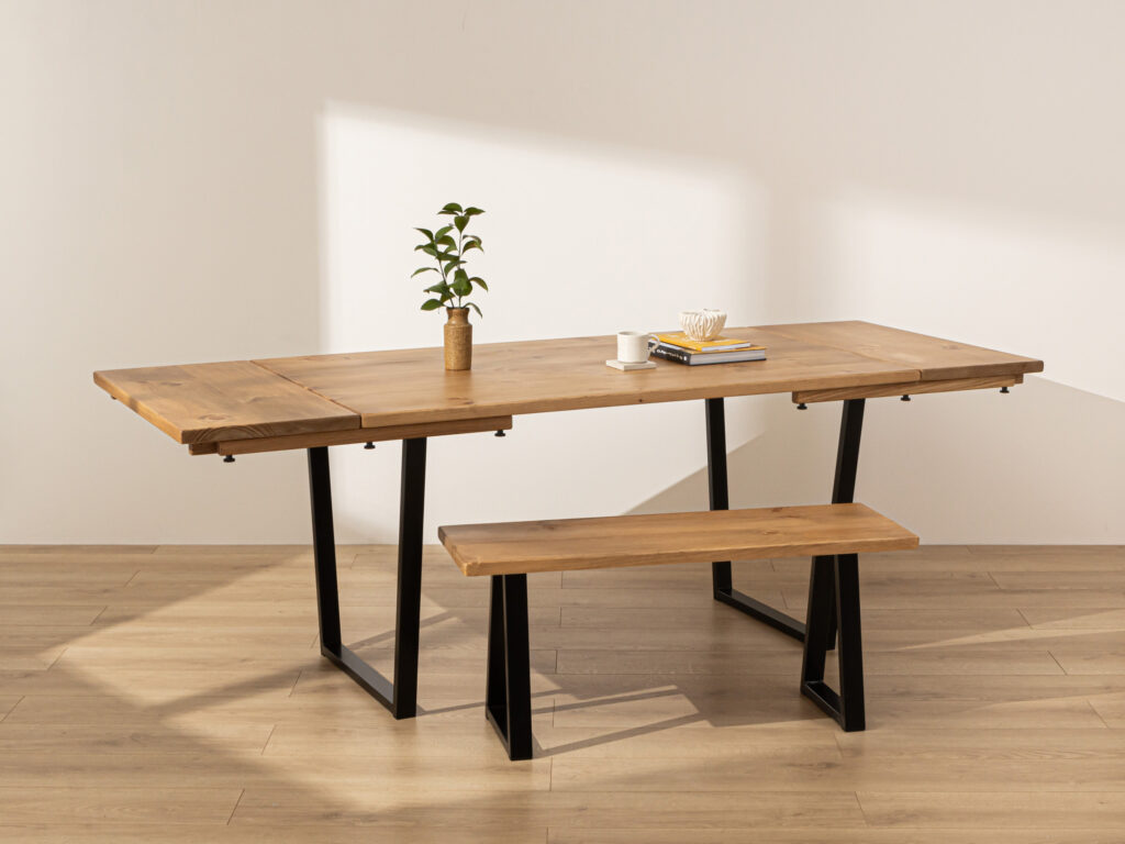 Grain and Frame Natural Industrial Dining Table 4