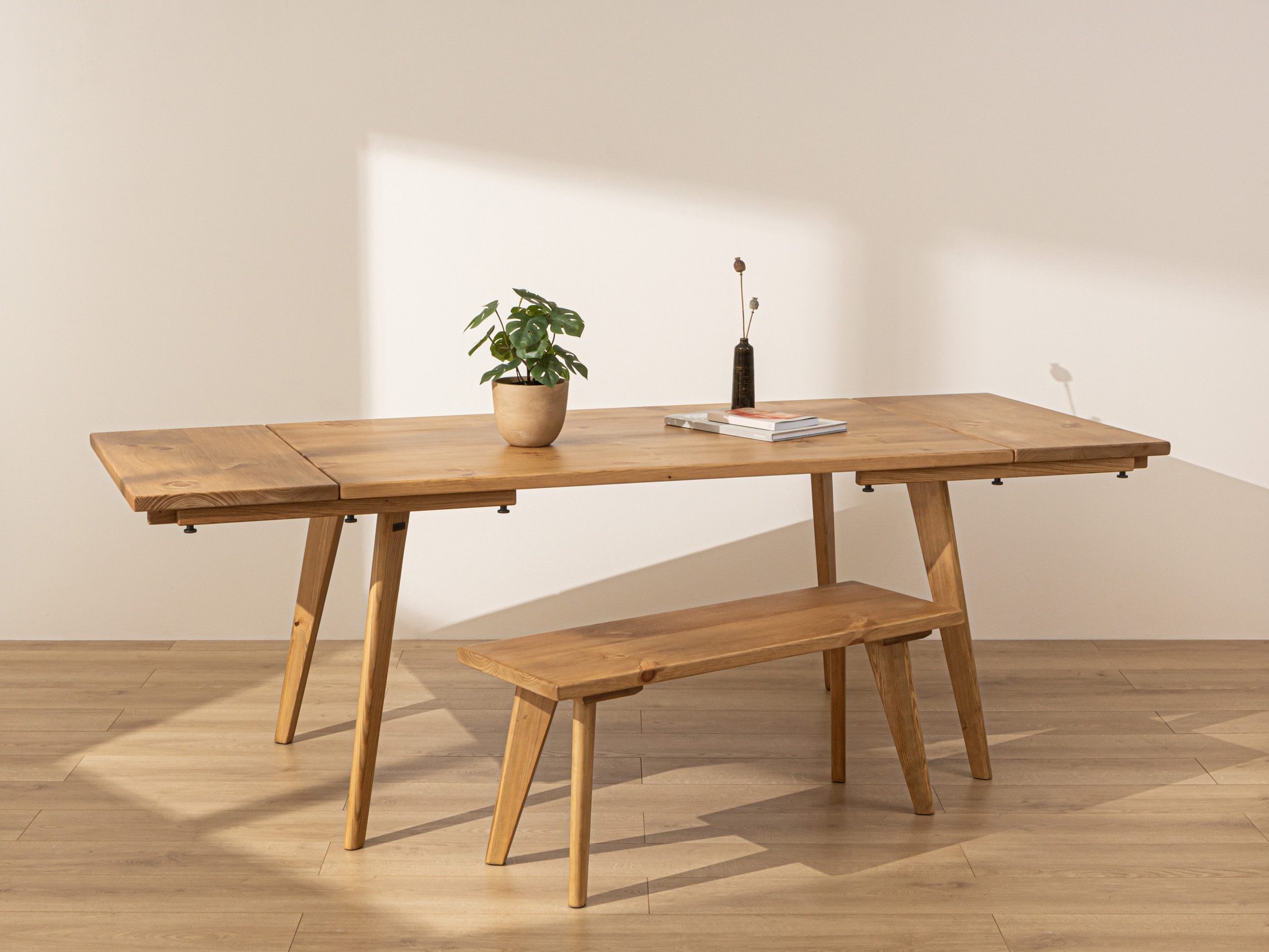 Industrial Pine Square Frame Dining Table