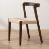 Grain and Frame - Dark Scandinavian Solid Oak Dining Chair - Cropped