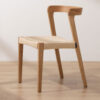 Grain and Frame - Natural Scandinavian Solid Oak Dining Chair - Cropped