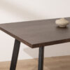 Grain and Frame - Dark Solid Oak Industrial Dining Table 2