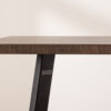 Grain and Frame - Dark Solid Oak Industrial Dining Table 3