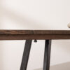 Grain and Frame - Dark Solid Oak Industrial Dining Table 5