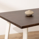 Grain and Frame Dark Solid Oak Modern Farmhouse Dining Table 3