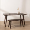 Grain and Frame - Dark Solid Oak Scandinavian Dining Table 0