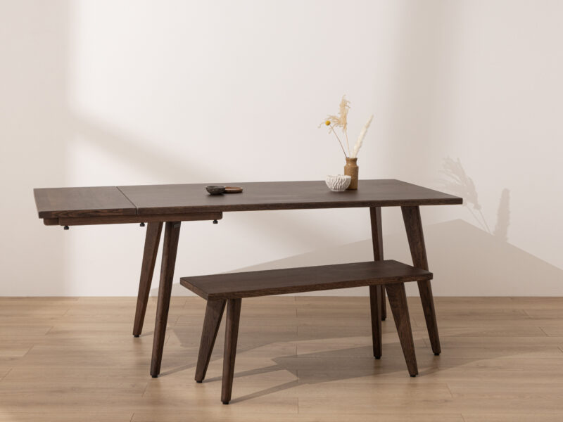 Grain and Frame - Dark Solid Oak Scandinavian Dining Table 6