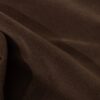 Chocolate velvet chair fabric, close up