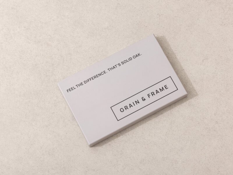 Grain and Frame sample pack box, closed