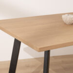 Grain and Frame Light Solid Oak Industrial Dining Table 3
