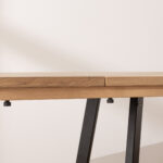 Grain and Frame Light Solid Oak Industrial Dining Table 6
