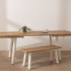 Grain and Frame - Light Solid Oak Modern Farmhouse Dining Table 0
