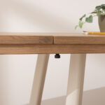 Grain and Frame Light Solid Oak Modern Farmhouse Dining Table 1