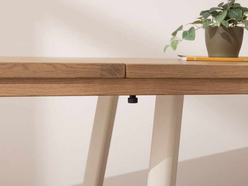 Grain and Frame - Light Solid Oak Modern Farmhouse Dining Table 1