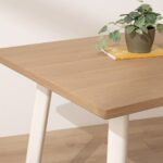 Grain and Frame Light Solid Oak Modern Farmhouse Dining Table 4