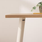 Grain and Frame Light Solid Oak Modern Farmhouse Dining Table 5