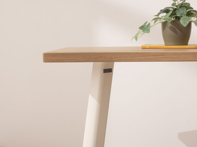 Grain and Frame - Light Solid Oak Modern Farmhouse Dining Table 5