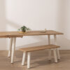 Grain and Frame - Light Solid Oak Modern Farmhouse Dining Table 6