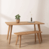 Natural Scandinavian Extendable Dining Table